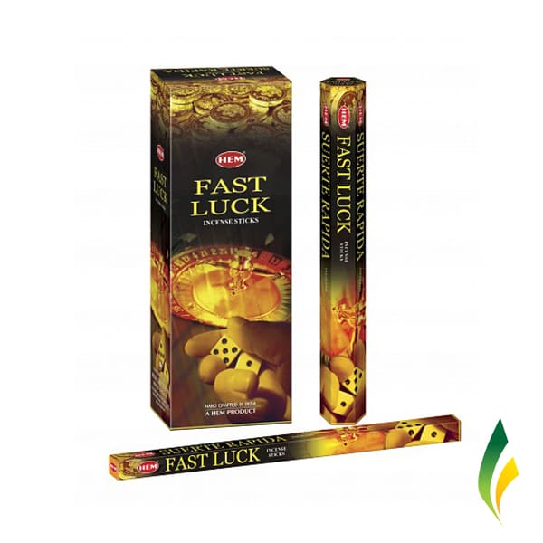 120 Sticks Hem Fast Luck Incense Bulk 6 x 20 Stick Box 