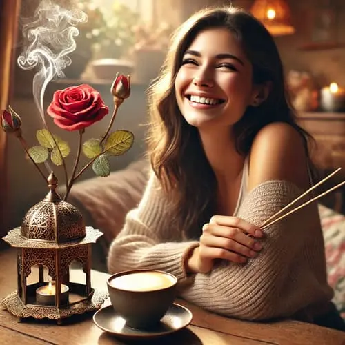 Rose Incense Enhances Mood