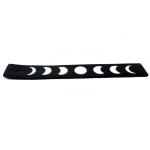 Moon Phase Black Wood Stick Incense Ash Catcher