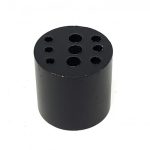 Nine Hole Matte Black Brass Incense Holder