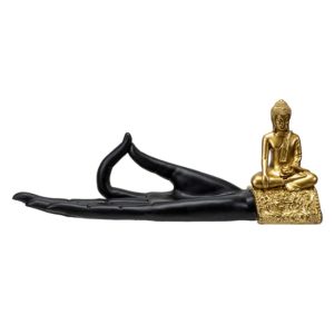 Polyresin Buddha on Hand Incense Burner