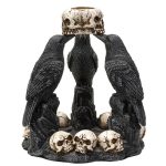 Raven Skull Backflow Incense Burner