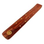 Wooden Virgo Astrology Incense Holder