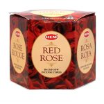 HEM Red Rose Backflow Incense Cones